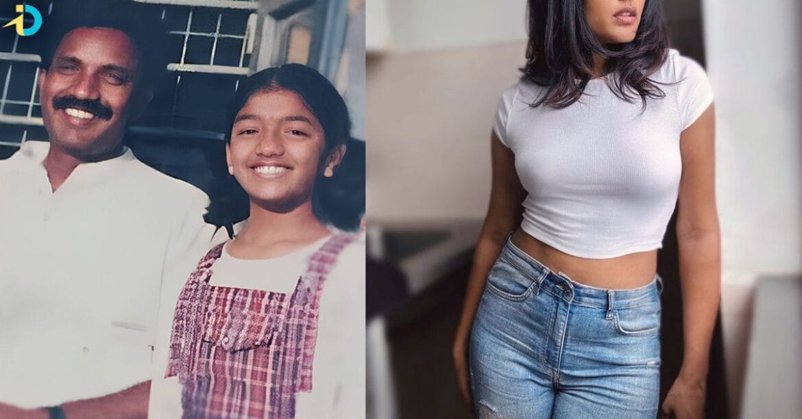 ఈ ఫోటోలో తండ్రి పక్కన నిల్చున్న ఈ చిన్నారి అచ్చ తెలుగు హీరోయిన్.. ఎవరో గుర్తుపట్టారా?